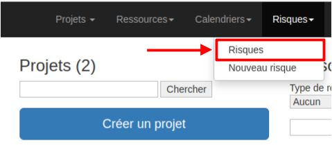 menu risques